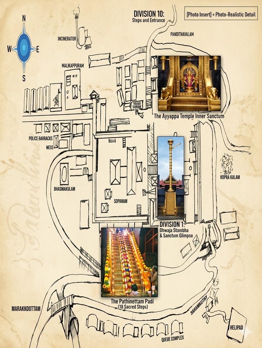 Sannidhanam orientation map for pilgrims